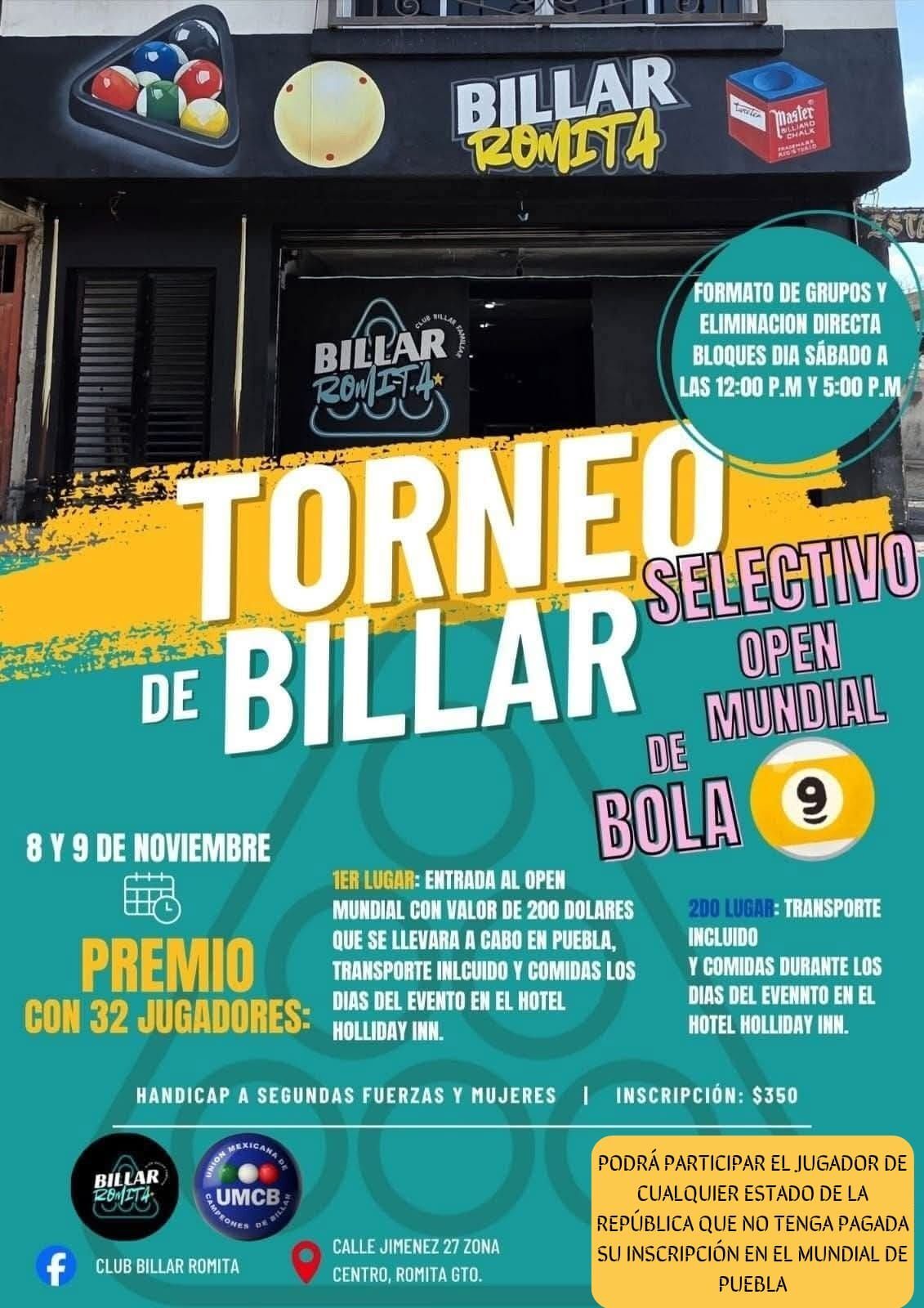 Selectivo Romita al Open de Puebla 1